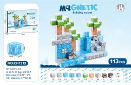 Zestaw Kostek, Klocków Magnetycznych 113el.