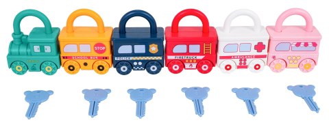 Zestaw Pociąg z Wagonami Kłódki