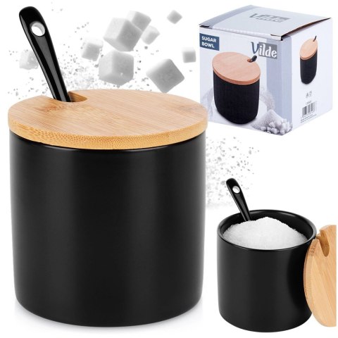 Cukierniczka ceramiczna czarna