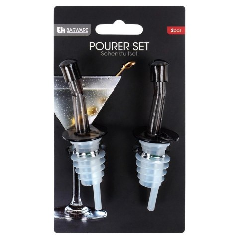 Dozowniki do Butelek EXCELLENT HOUSEWARE 2 szt. Przezroczyste z Zatyczkami