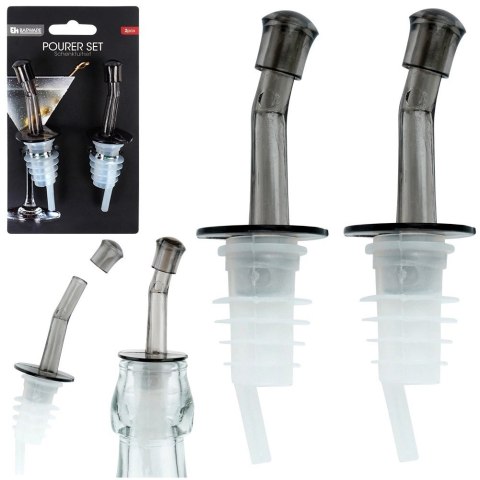 Dozowniki do Butelek EXCELLENT HOUSEWARE 2 szt. Przezroczyste z Zatyczkami