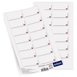 Etykiety Samoprzylepne na Słoiki ORION 28 szt. Prostokąt z Sercem