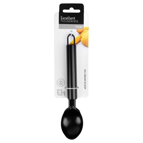 Gałkownica do Lodów EXCELLENT Stal Nierdzewna Czarna 19 cm do Zmywarki