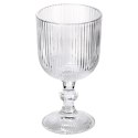 Kieliszki do Wina VILDE Szklane Ryflowane 6 szt. 340 ml Zmywarka
