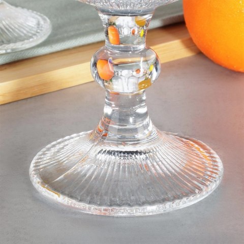 Kieliszki do Wina VILDE Szklane Ryflowane 6 szt. 340 ml Zmywarka