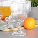 Kieliszki do Wina VILDE Szklane Ryflowane 6 szt. 340 ml Zmywarka