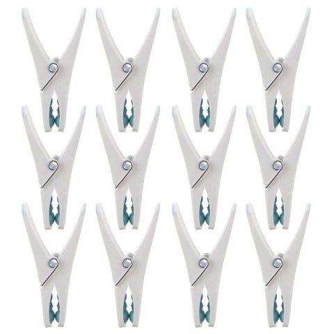 Klamerki na Pranie ORION Plastikowe 12 szt. Niebieskie Mocny Zatrzask