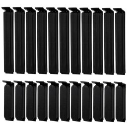 Klipsy do Torebek VILDE 22 szt. Czarny 2 Rozmiary Tworzywo Szczelne