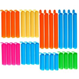 Klipsy do Torebek VILDE 32 szt. 4 Rozmiary Mix Kolorów Świeżość