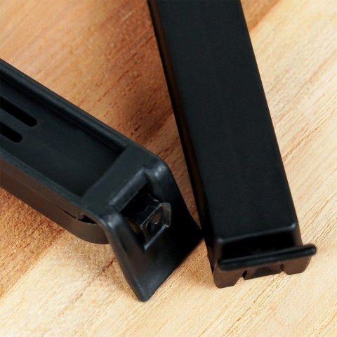 Klipsy do Torebek VILDE 40 szt. 2 Rozmiary Czarny Szczelne Duży Zestaw