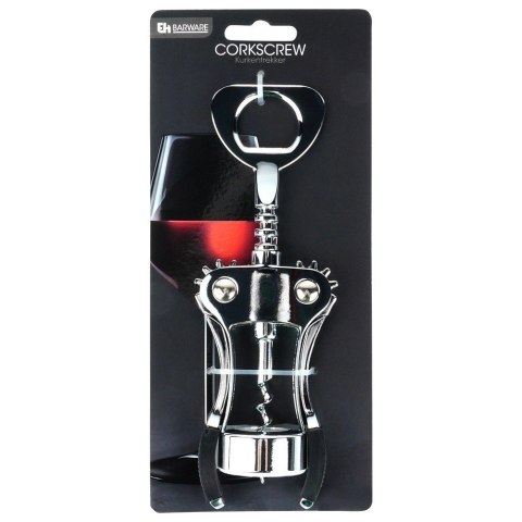 Korkociąg Klasyczny Ręczny do Wina Metalowy EXCELLENT HOUSEWARE 19,5 cm