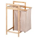 Kosz na pranie bambusowy 33x33x73cm