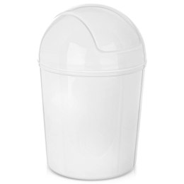 Kosz na Śmieci Łazienkowy Plastikowy Biały 920 ml ORION Wytrzymały