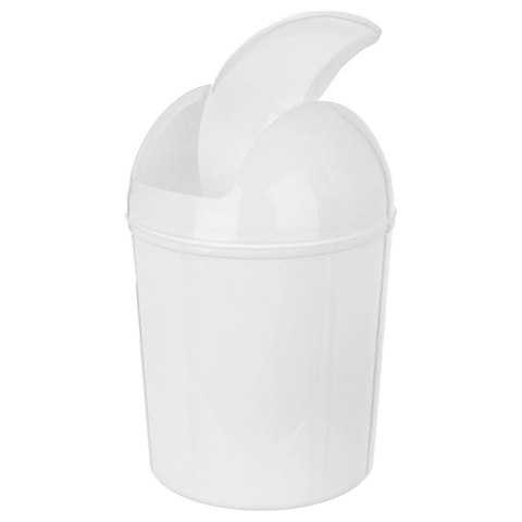 Kosz na Śmieci Łazienkowy Plastikowy Biały 920 ml ORION Wytrzymały
