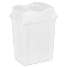 Kosz na Śmieci Plastikowy Biały 16 L ORION Wytrzymały i Pojemny