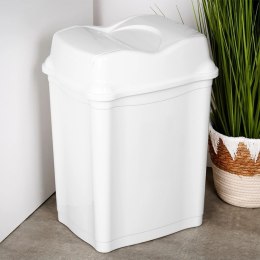 Kosz na Śmieci Plastikowy Biały 28 L ORION Wytrzymały i Pojemny