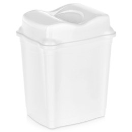 Kosz na Śmieci Plastikowy Biały 9 L ORION Wytrzymały i Pojemny