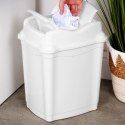 Kosz na Śmieci Plastikowy Biały 9 L ORION Wytrzymały i Pojemny