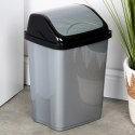 Kosz na Śmieci Plastikowy Szary 10 L ORION Wytrzymały i Pojemny