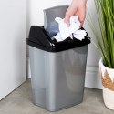 Kosz na Śmieci Plastikowy Szary 10 L ORION Wytrzymały i Pojemny