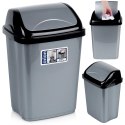 Kosz na Śmieci Plastikowy Szary 10 L ORION Wytrzymały i Pojemny