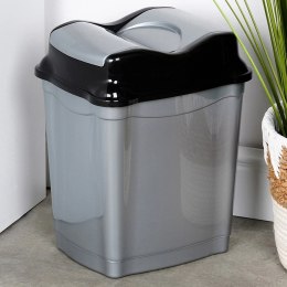 Kosz na Śmieci Plastikowy Szary 16 L ORION Wytrzymały i Pojemny