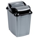 Kosz na Śmieci Plastikowy Szary 16 L ORION Wytrzymały i Pojemny