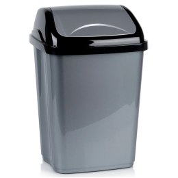 Kosz na Śmieci Plastikowy Szary 26 L ORION Wytrzymały i Pojemny