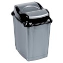 Kosz na Śmieci Plastikowy Szary 9 L ORION Wytrzymały i Pojemny