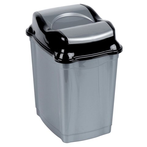 Kosz na Śmieci Plastikowy Szary 9 L ORION Wytrzymały i Pojemny