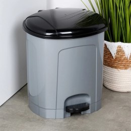 Kosz na Śmieci z Pedałem Plastikowy Szary 11,5 L ORION Wytrzymały i Pojemny