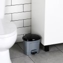 Kosz na Śmieci z Pedałem Plastikowy Szary 3 L ORION Wytrzymały i Pojemny