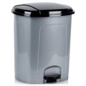 Kosz na Śmieci z Pedałem Plastikowy Szary 30 L ORION Wytrzymały i Pojemny