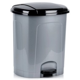 Kosz na Śmieci z Pedałem Plastikowy Szary 30 L ORION Wytrzymały i Pojemny