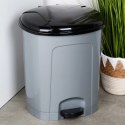Kosz na Śmieci z Pedałem Plastikowy Szary 30 L ORION Wytrzymały i Pojemny