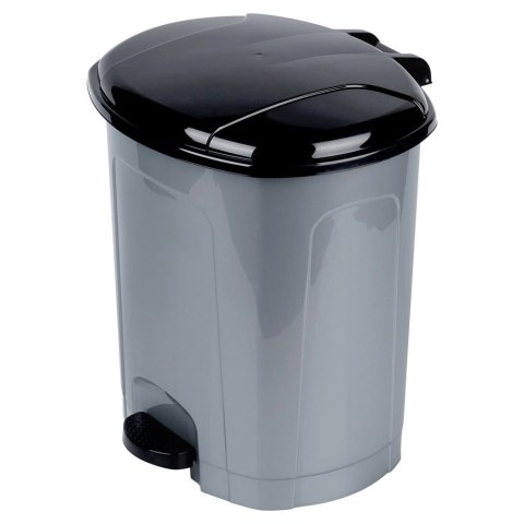 Kosz na Śmieci z Pedałem Plastikowy Szary 30 L ORION Wytrzymały i Pojemny
