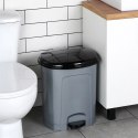 Kosz na Śmieci z Pedałem Plastikowy Szary 30 L ORION Wytrzymały i Pojemny