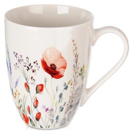 Kubek Porcelanowy 360 ml ORION Maki Kwiatowy Dekor do Zmywarki Mikrofalówki