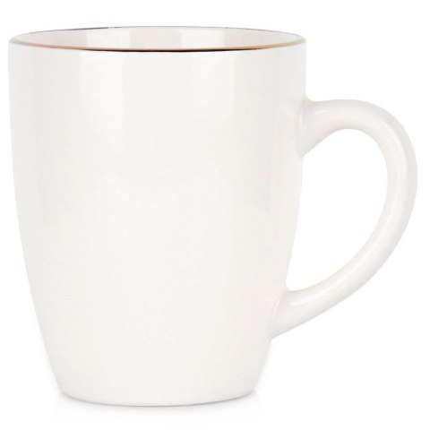 Kubek Porcelanowy Biały SIAKI COLLECTION 200 ml ze Złotym Rantem