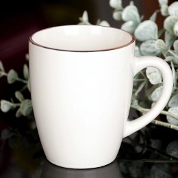 Kubek Porcelanowy Biały SIAKI COLLECTION 200 ml ze Złotym Rantem