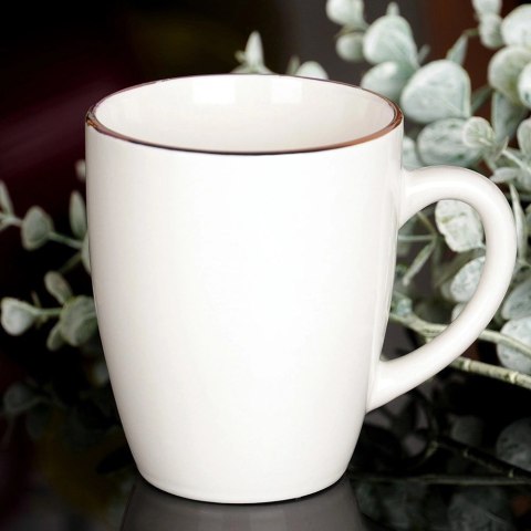 Kubek Porcelanowy Biały SIAKI COLLECTION 200 ml ze Złotym Rantem