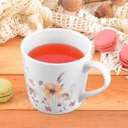 Kubek porcelanowy kwiaty 430 ml
