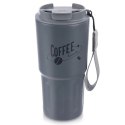 Kubek Termiczny 590 ml ORION TERMO Szary Coffee Time z Uchem Szczelny