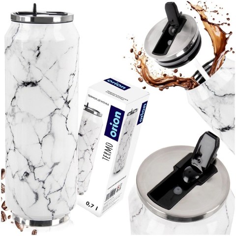 Kubek termiczny puszka marmur 700 ml