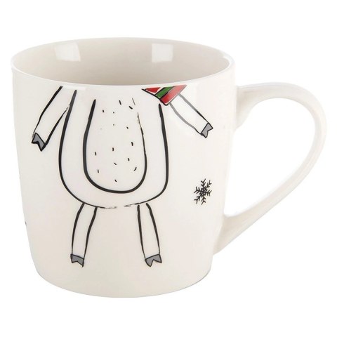 Kubek z Miseczką Porcelanowy 2 el. ORION Renifer Zestaw Śniadaniowy