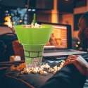 Kubek z Miską na Popcorn Zielony 500 ml ORION ze Słomką 1 L