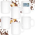 Kubki Szklane 300 ml 6 Szt. ORION Białe Szkło Opalowe do Zmywarki