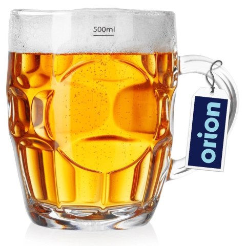 Kufel do Piwa Szklany 500 ml ORION Grube Szkło do Zmywarki