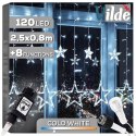 Kurtyna Świetlna Zewnętrzna 120 led 2,5 m ORION Gwiazdki ip44