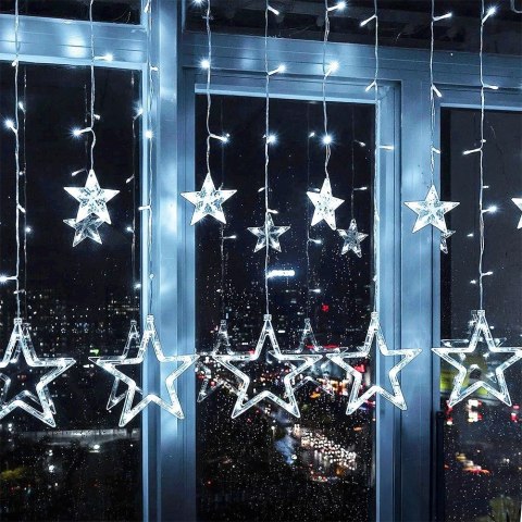 Kurtyna Świetlna Zewnętrzna 120 led 2,5 m ORION Gwiazdki ip44